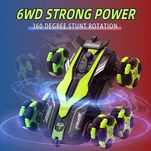 ماشین کنترلی شارژی دیوانه چرخشی 360 درجه سبز Drift Stunt Car 360° Rotating_اسباب بازی